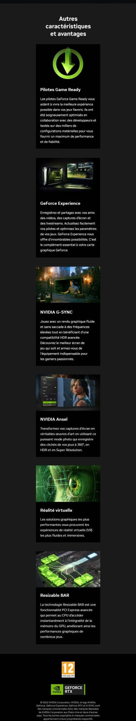 NVIDIA GeForce RTX 4000 avantages